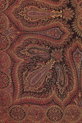 Lot 462 - A woven silk square shawl, Clabburn, Norwich,...