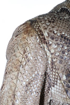 Lot 166 - An Ossie Clark snakeskin rocker jacket, circa...