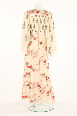 Lot 174 - An Ossie Clark/Celia Birtwell printed chiffon...
