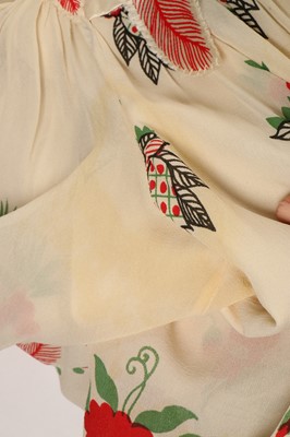 Lot 174 - An Ossie Clark/Celia Birtwell printed chiffon...