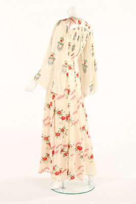 Lot 174 - An Ossie Clark/Celia Birtwell printed chiffon...