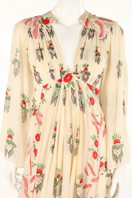 Lot 174 - An Ossie Clark/Celia Birtwell printed chiffon...