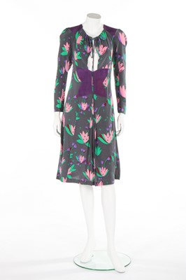 Lot 182 - An Ossie Clark/Celia Birtwell tulip-printed...