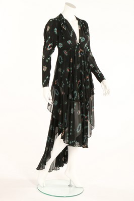 Lot 190 - An Ossie Clark/Celia Birtwell printed chiffon...