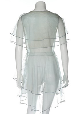 Lot 76 - A Lanvin couture printed jersey day ensemble,...