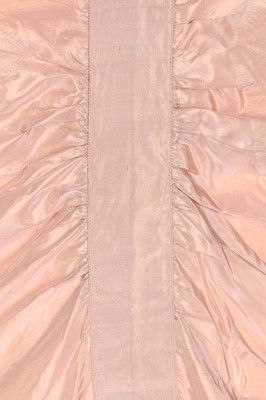 Lot 78 - A pink-gold shot taffeta cocktail gown,...