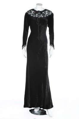 Lot 32 - Two black Ossie Clark evening dresses, early...