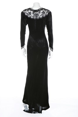 Lot 32 - Two black Ossie Clark evening dresses, early...