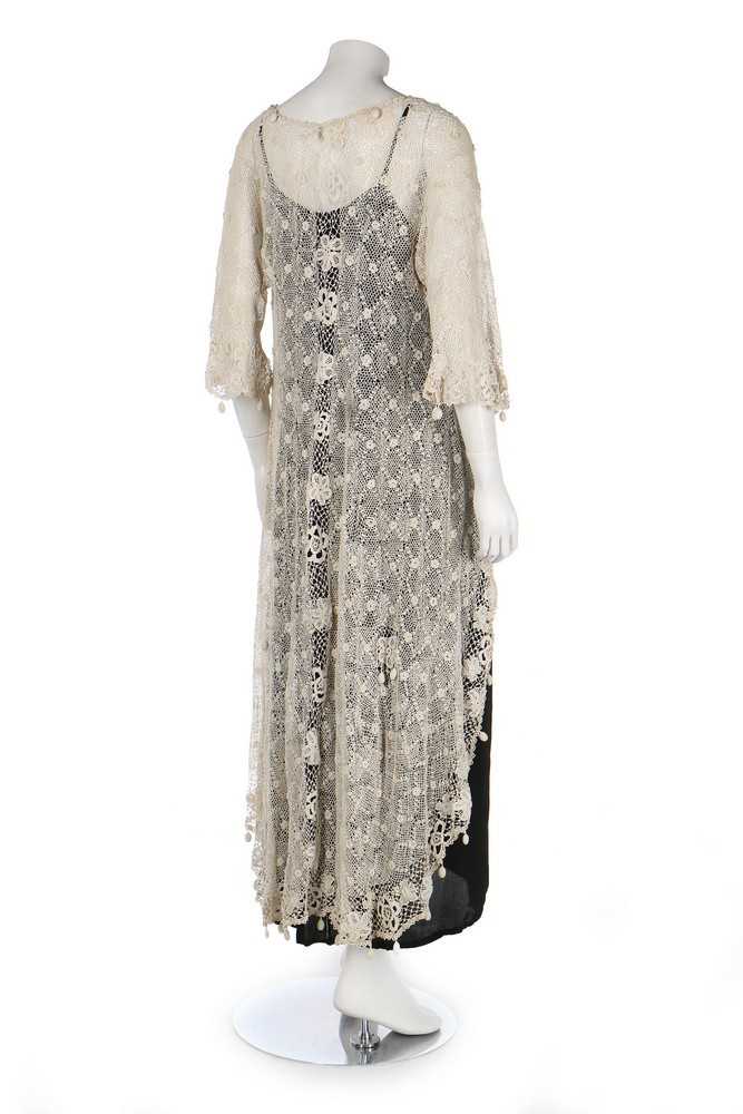 Lot 397 - An Irish crochet jacket, 1900s, falling