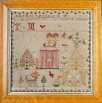 Lot 62 - An embroidered sampler by Margaret McIntyre,...