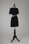 Lot 350 - An Yves Saint Laurent navy wool cocktail dress,...