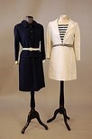 Lot 351 - Two Yves Saint Laurent navy and white...