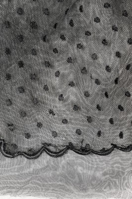 Lot 164 - A Christian Dior couture black point d'esprit...