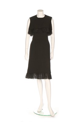 Lot 209 - A Christian Dior couture by Marc Bohan black...