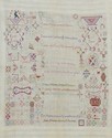 Lot 43 - A darning sampler, German, by ARK, 1787,...