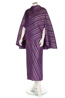 Lot 210 - A Pedro Rodriguez purple wool and silver...