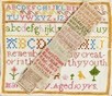 Lot 45 - A good group of embroidered samplers, 19th...