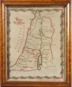 Lot 11 - Two map samplers, the first ` Palestine in the...