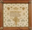 Lot 6 - Leonora Fidler's work, 1832, the linen ground...