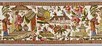 Lot 67 - A rare chintz border block printed with...