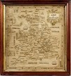 Lot 15 - Two embroidered map samplers of England &...