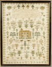 Lot 18 - A fine embroidered sampler by Eliza Champ, in...