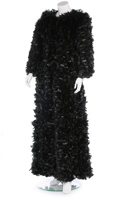 Lot 217 - A cockerel feather evening coat, possibly...