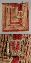 Lot 338 - A fine and rare gold and silver lace trimmed...