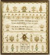 Lot 35 - An embroidered sampler by Eliza Uren, aged 11,...