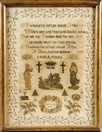 Lot 37 - An embroidered sampler by Anne Terret, 1848,...