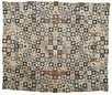 Lot 106 - An unfinished patchwork coverlet, English,...
