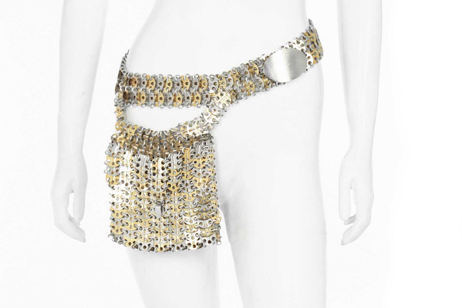 Lot 227 - A Paco Rabanne chainmail belt-bag, late