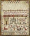 Lot 1 - An embroidered sampler by Mary Anne Coffy,...