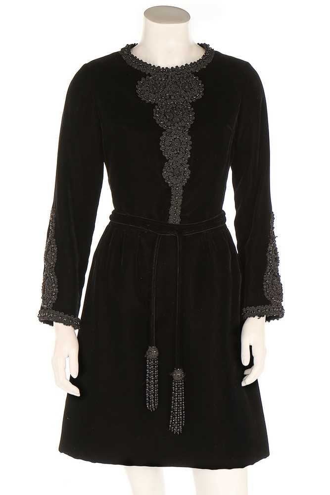 Lot 234 - A Christian Dior London black velvet
