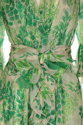 Lot 241 - An Yves Saint Laurent couture printed organza...