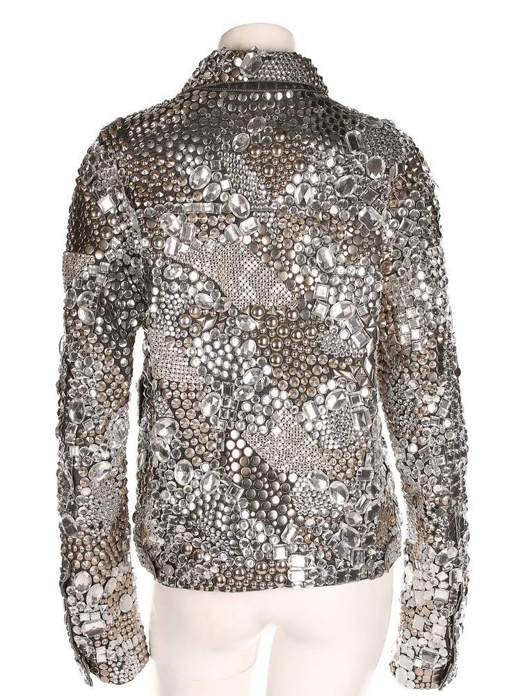 Lot 324 - A Versace Jeans Couture rhinestone encrusted