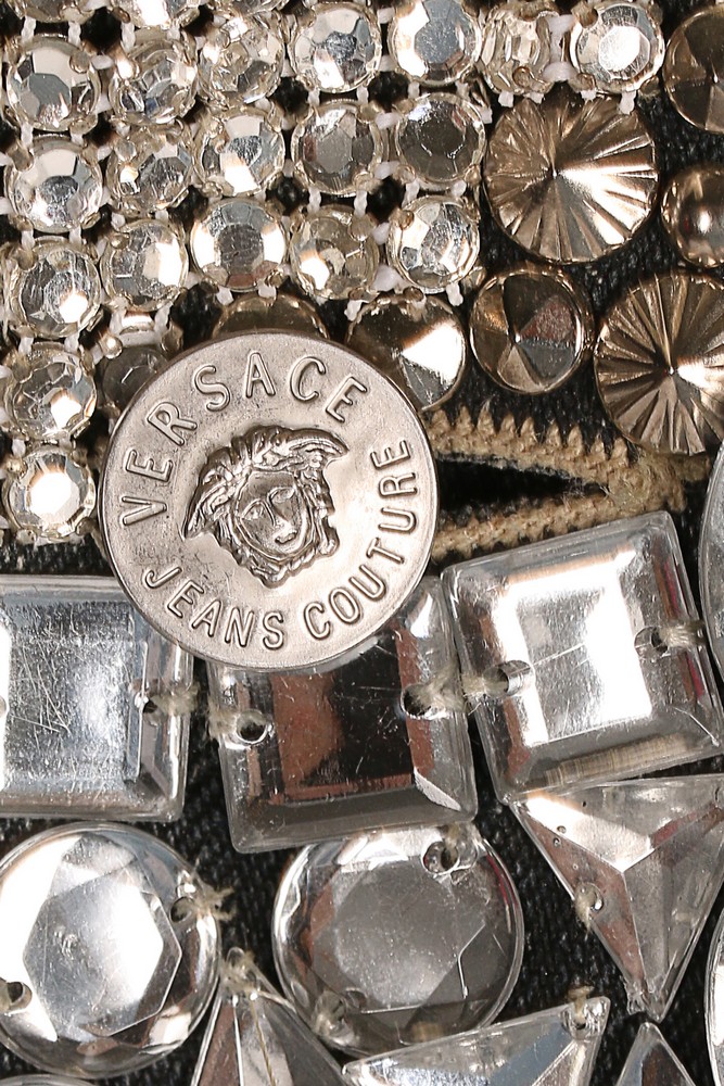 Lot 324 - A Versace Jeans Couture rhinestone encrusted