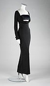 Lot 438 - A Gianni Versace metallic/black evening gown,...
