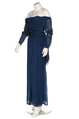 Lot 242 - An Yves Saint Laurent couture changeable blue...