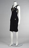 Lot 458 - A Gianni Versace calf length black wool, silk...