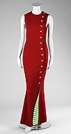 Lot 475 - A Gianni Versace evening gown of red wool...