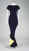 Lot 476 - A Gianni Versace navy wool evening gown, early...