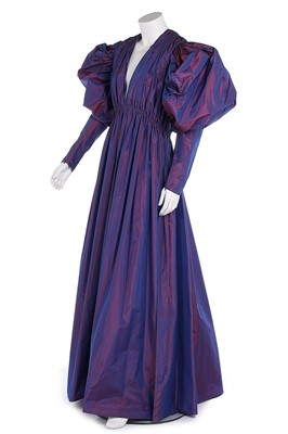 Lot 246 - An Yves Saint Laurent couture shot purple...