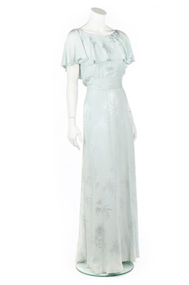 Lot 247 - An Yves Saint Laurent couture pale blue silk...