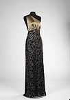 Lot 329 - A Jacques Azagury black sequinned chiffon...