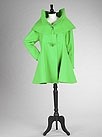Lot 338 - A Claude Montana acid green duffle coat, 1980s,...