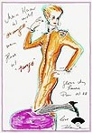 Lot 379 - A Karl Lagerfeld Couture orange satin beaded...