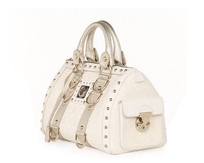 Lot 11 - A Versace 'Snap Out Of It' white and metallic...