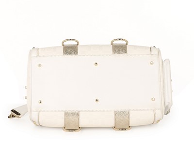 Lot 11 - A Versace 'Snap Out Of It' white and metallic...