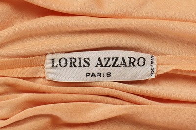 Lot 35 - A Loris Azzaro sherbet-orange jersey and...